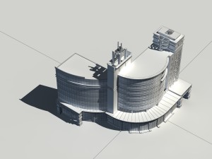 city - high-rise office 160 3Dモデル