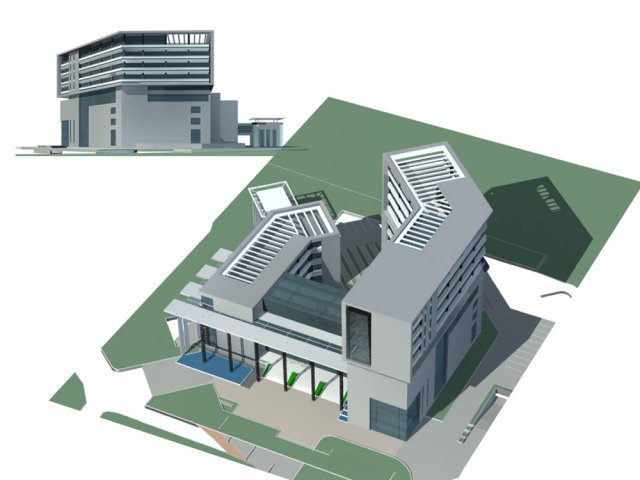 city - high-rise office 161 3D मॉडल .c4d .max .obj .3ds .fbx .stl .blend