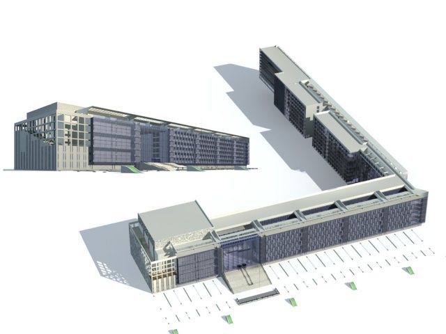 city - high-rise office 162 Modello 3D .c4d .max .obj .3ds .fbx .stl .blend 
