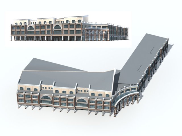 city - high-rise office 168 3D Model .c4d .max .obj .3ds .fbx .stl .blend 