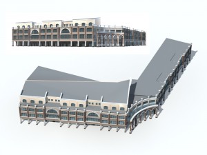 city - high-rise office 168 3D Model