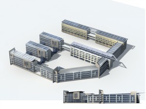 city - high-rise office 171 3D Модель