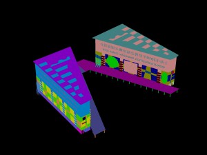 city - high-rise office 172 3D-Modell