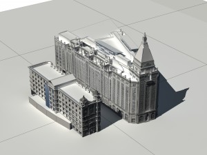 city - high-rise office 177 Modelo 3D