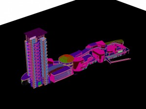 city building - multi-storey commercial office 112 3D-Modell