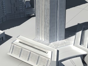 city building - multi-storey commercial office 119 3D 模型