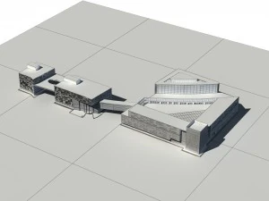 city building - multi-storey commercial office 240 3D Model