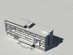 urban construction - multi-storey building commercial office building 243 Modèle 3D