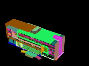 urban construction - multi-storey building commercial office building 243 Modèle 3D
