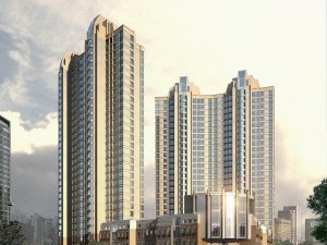city architecture - high-rise residential building 9 3Dモデル