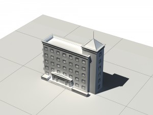 city - high-rise office 182 Modelo 3D