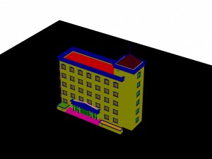 city - high-rise office 182 Modelo 3D