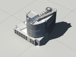 city - high-rise office 190 3D Model