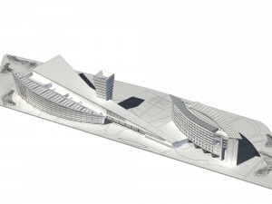 city - high-rise office 191 3D Model