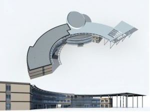 şehir - y&uuml;ksek katlı ofis 192 3D Model