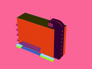 city - high-rise office 194 Modelo 3D