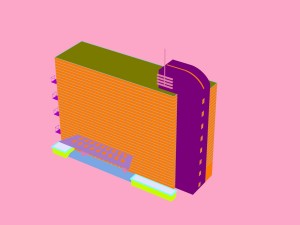 city - high-rise office 194 Modelo 3D