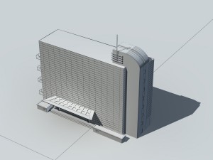 city - high-rise office 194 Modelo 3D