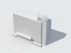 city - high-rise office 194 Modelo 3D