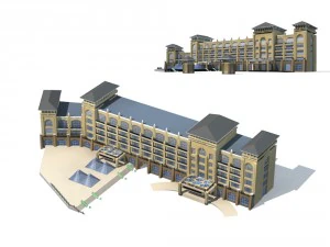 kota - kantor bertingkat tinggi 198 Model 3D