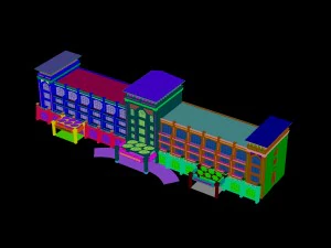 city - high-rise office 199 3D Model