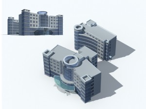 city - high-rise office 204 3D मॉडल