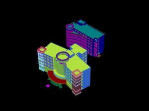 city - high-rise office 204 Modello 3D