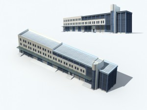 city - high-rise office 211 3D Model