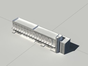 city - high-rise office 211 Modello 3D