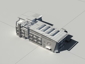 city - high-rise office 216 Modèle 3D