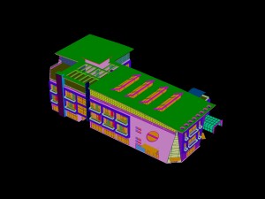 city - high-rise office 216 Modèle 3D
