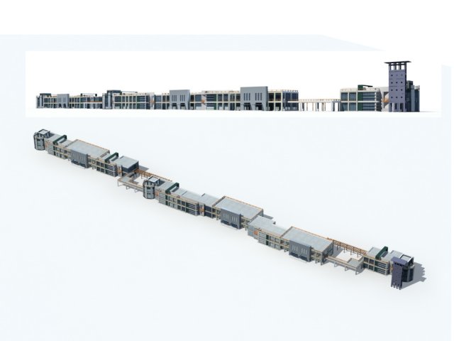 city - high-rise office 217 Modèle 3D .c4d .max .obj .3ds .fbx .stl .blend 