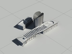 city - high-rise office 218 3D Model