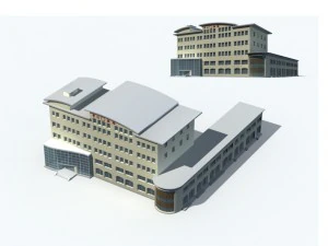 kota - kantor bertingkat tinggi 220 Model 3D