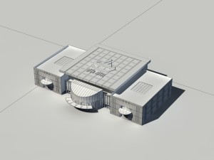 city - high-rise office 228 Model 3D
