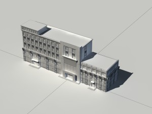 city - high-rise office 231 Modèle 3D