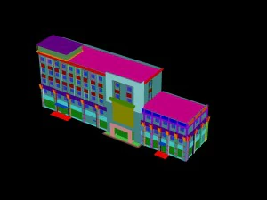 city - high-rise office 231 3D Model