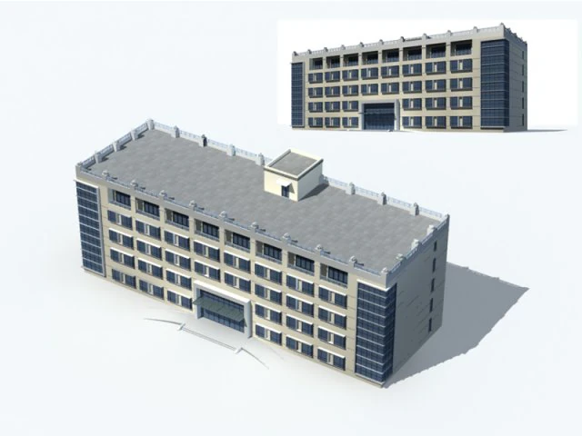 city - high-rise office 233 3D Model .c4d .max .obj .3ds .fbx .stl .blend 
