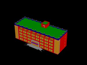 city - high-rise office 233 Modelo 3D