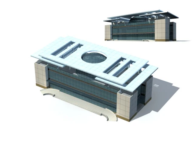 city - high-rise office 237 3D Model .c4d .max .obj .3ds .fbx .stl .blend