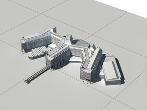 city - high-rise office 244 Modelo 3D