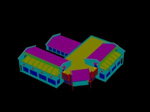 city - high-rise office 247 3D Model