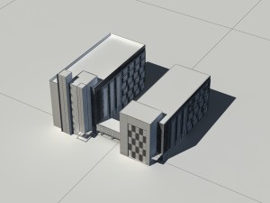 city - high-rise office 250 3D Модель