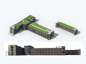 city - high-rise office 251 3D Model