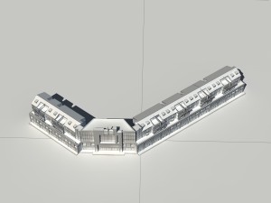 city - high-rise office 255 3D मॉडल