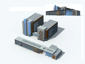 city - high-rise office 256 3D Model