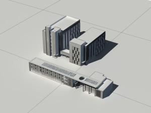 city - high-rise office 256 3D Model