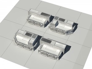 city - high-rise office 258 Modelo 3D
