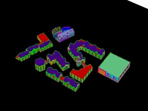 city - high-rise office 264 Modelo 3D