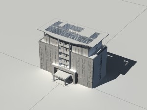 city - high-rise office 267 3D-Modell